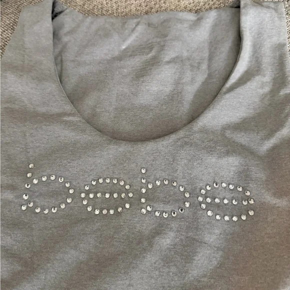 Bebe Rhinestone Logo Tank Top - Picture 3 of 7